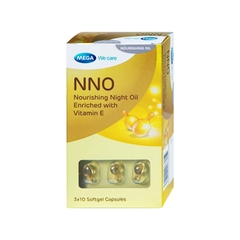 Dầu dưỡng da ban đêm NNO Nourishing Night Oil giúp dưỡng ẩm, phục hồi da (hộp 3 vỉ x 10 viên)