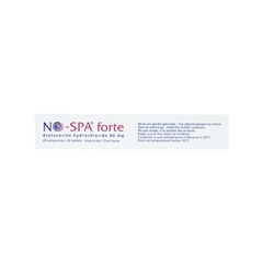 Thuốc No-Spa Forte 80mg điều trị co thắt cơ trơn tiêu hóa (hộp 2 vỉ x 10 viên)