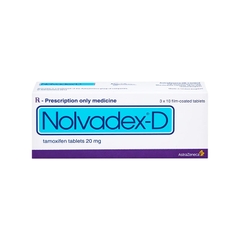 Viên nén Nolvadex-D điều trị ung thư vú (hộp 3 vỉ x 10 viên)
