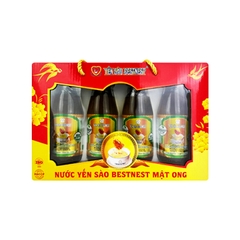 Nước Yến Bestnest Mật Ong hộp quà (hộp 6 chai x 180ml)