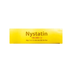 Viên đặt Nystatin F.T Pharma 100.000 IU (hộp 1 vỉ x 12 viên)