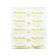 Viên đặt âm đạo Nystatin 100.000 I.U Phúc Vinh điều trị nhiễm nấm âm hộ, âm đạo (hộp 1 vỉ x 12 viên)