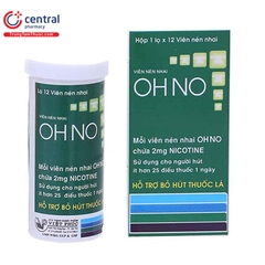 Viên nhai OH NO hỗ trợ cai nghiện thuốc lá (hộp 1 lọ x 12 viên)