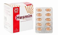 Thuốc Hesmin 500mg điều trị trĩ, suy tĩnh mạch (hộp 10 vỉ x 10 viên)