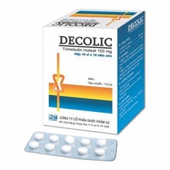 Thuốc Decolic 100mg điều trị triệu chứng đau do rối loạn chức năng đường tiêu hóa và ống mật (hộp 10 vỉ x 10 viên)