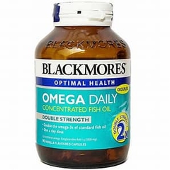 Viên uống Blackmores Omega Double High Strength Fish Oil bổ sung omega (chai 90 viên)