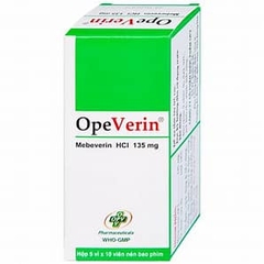 Thuốc OpeVerin 135mg OPV điều trị hội chứng ruột kích thích (hộp 5 vỉ x 10 viên)