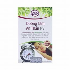 Thuốc Dưỡng Tâm An Thần PV điều trị mất ngủ, suy nhược thần kinh (hộp 1 lọ x 60 viên)