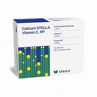 Dung dịch uống Calcium Stella Vitamin C, PP điều trị còi xương, bổ sung canxi (hộp 24 ống x 10ml)