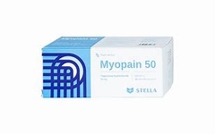 Thuốc Myopain 50 Stella điều trị triệu chứng co cứng cơ sau đột quỵ (hộp 5 vỉ x 10 viên)