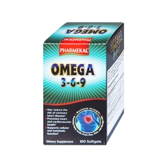 Viên uống Omega 3-6-9 Pharmekal hỗ trợ giảm nguy cơ xơ vữa động mạch (hộp 100 viên)