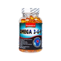 Viên uống Omega 3-6-9 Pharmekal hỗ trợ giảm nguy cơ xơ vữa động mạch (hộp 100 viên)