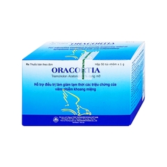 Thuốc mỡ Oracortia 0.1% trị viêm nhiễm khoang miệng (hộp 50 túi x 1g)