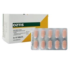 Viên nén Oztis giảm triệu chứng thoái hóa khớp nhẹ và trung bình (hộp 6 vỉ x 10 viên)