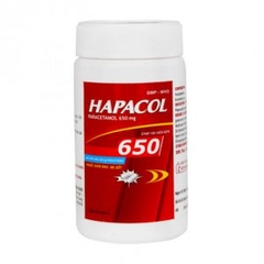 Thuốc Hapacol 650 giảm đau, hạ sốt (chai x 100 viên)