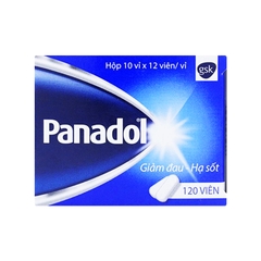 Viên nén Panadol 500mg giảm đau, hạ sốt (hộp 10 vỉ x 12 viên)