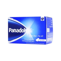 Viên nén Panadol 500mg giảm đau, hạ sốt (hộp 10 vỉ x 12 viên)