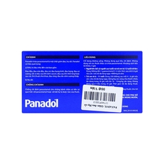 Viên nén Panadol 500mg giảm đau, hạ sốt (hộp 10 vỉ x 12 viên)