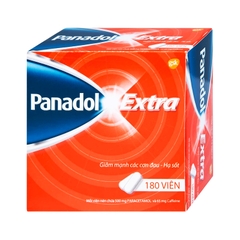 Viên nén Panadol Extra giảm mạnh các cơn đau, hạ sốt (hộp 15 vỉ x 12 viên)