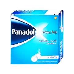 Viên sủi Panadol giảm đau, hạ sốt (hộp 6 vỉ x 4 viên)