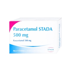 Viên nén Paracetamol Stada 500mg giảm đau, hạ sốt (hộp 10 vỉ x 10 viên)