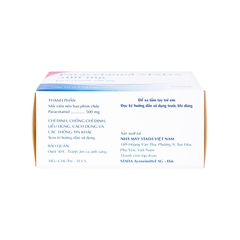 Viên nén Paracetamol Stada 500mg giảm đau, hạ sốt (hộp 10 vỉ x 10 viên)
