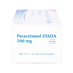 Viên nén Paracetamol Stada 500mg giảm đau, hạ sốt (hộp 10 vỉ x 10 viên)