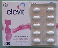 Viên uống Elevit bổ sung vitamin tổng hợp cho bà bầu (hộp 30 viên)
