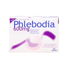 Thuốc Phlebodia 600mg điều trị trĩ, suy giãn tĩnh mạch (hộp 2 vỉ x 15 viên)