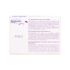 Thuốc Phlebodia 600mg điều trị trĩ, suy giãn tĩnh mạch (hộp 2 vỉ x 15 viên)