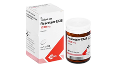 Thuốc Piracetam-EGIS 1200mg điều trị hội chứng tâm thần thực thể  (hộp 1 lọ x 20 viên)