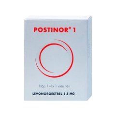 Thuốc Postinor 1 tránh thai khẩn cấp trong vòng 72 giờ (hộp 1 viên)