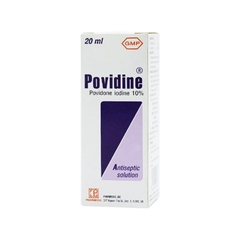 Dung dịch sát khuẩn Povidine 10% Pharmedic ngăn ngừa nhiễm khuẩn vết thương (hộp 1 chai x 20ml)