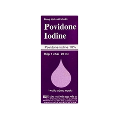 Dung dịch sát khuẩn Povidine 10% FT Pharma ngăn ngừa nhiễm khuẩn vết thương (chai 20ml)