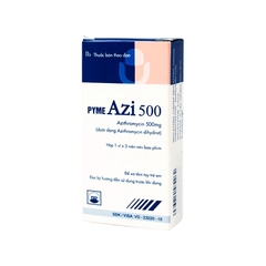 Thuốc Pyme Azi 500mg điều trị nhiễm khuẩn (hộp 1 vỉ x 3 viên)
