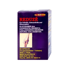 Thuốc Reduze giảm viêm khớp gối nhẹ và trung bình (hộp 5 vỉ x 12 viên)