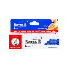 Gel Remos IB điều trị ngứa, viêm da và vết côn trùng cắn (tuýp 10g)