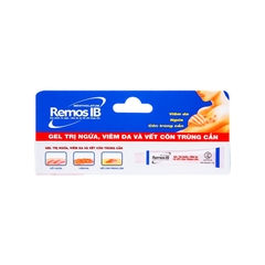 Gel Remos IB điều trị ngứa, viêm da và vết côn trùng cắn (tuýp 10g)