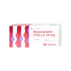 Thuốc Rosuvastatin Stella 10mg điều trị rối loạn mỡ máu (hộp 3 vỉ x 10 viên)