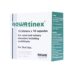 Thuốc Rowatinex điều trị bệnh sỏi niệu, sỏi thận (hộp 10 vỉ x 10 viên)
