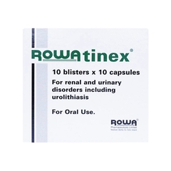 Thuốc Rowatinex điều trị bệnh sỏi niệu, sỏi thận (hộp 10 vỉ x 10 viên)