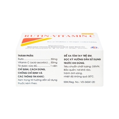 Thuốc Rutin-Vitamin C hỗ trợ điều trị các hội chứng chảy máu, xơ cứng (hộp 10 vỉ x 10 viên)