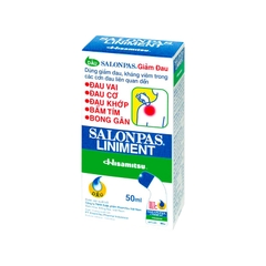Dầu Salonpas Liniment giảm đau đau vai, đau cơ, bầm tím (hộp 1 chai x 50ml)