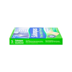 Cao dán giảm đau Salonpas Pain Relief Patch giả đau vai, đau cổ (hộp 5 miếng-7cm x 10 cm)