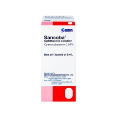 Thuốc nhỏ mắt Sancoba 0.02% cải thiện chứng mỏi mắt do điều tiết (hộp 1 chai x 5ml)