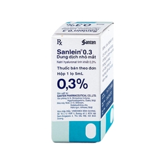 Thuốc nhỏ mắt Sanlein 0.3% điều trị rối loạn biểu mô kết giác mạc (hộp 1 chai x 5ml)