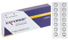 Thuốc Exforge 5mg/80mg điều trị tăng huyết áp vô căn (hộp 2 vỉ x 14 viên)