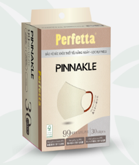 Khẩu trang Perfetta Pinnakle 3 lớp màu Beige (hộp 30 cái)
