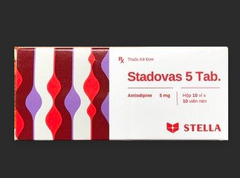 Thuốc Stadovas 5 CAP điều trị tăng huyết áp, đau thắt ngực (hộp 10 vỉ x 10 viên)
