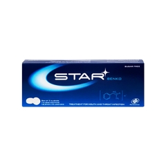 Viên ngậm Star Benko điều trị nhiễm khuẩn miệng, họng (hộp 2 vỉ x 12 viên)